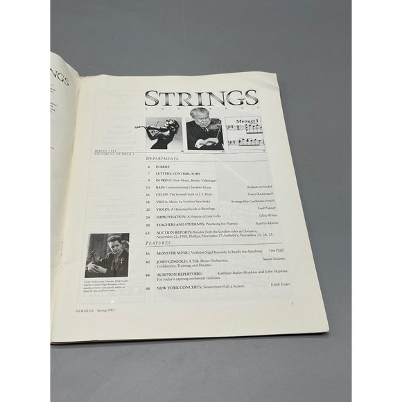 Strings magazine Nigel Kennedy & the animal paperback copyright 1989 English - Picture 5 of 6